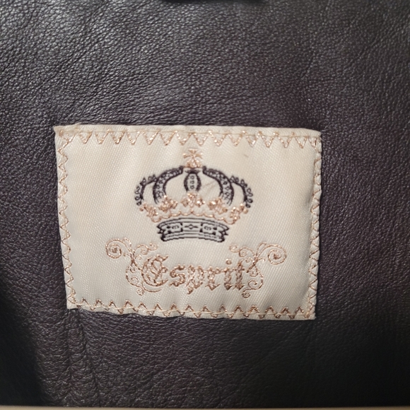 Esprit Leather Jacket - Picture 4 of 12